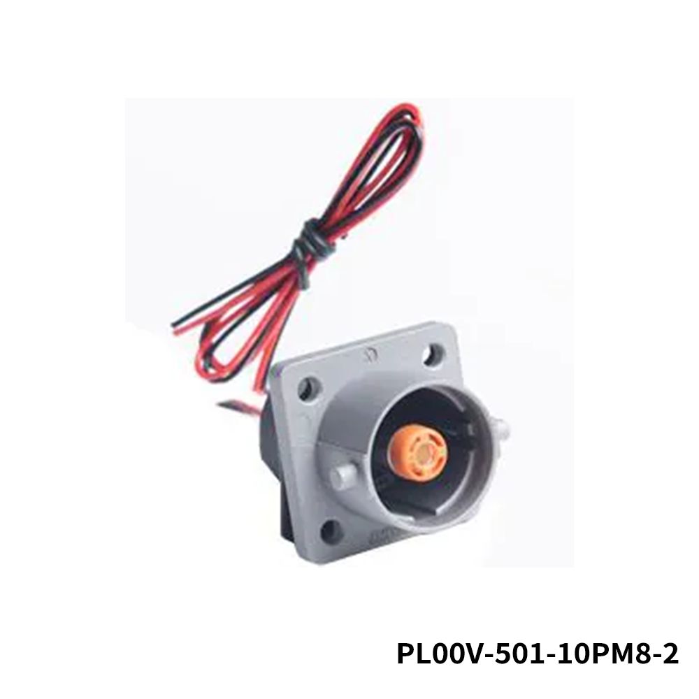 Amphenol Technical Products PL00V-501-10PM8-2 EV Connectors PL14MM G2 1POS RCPT FLAT BB M8