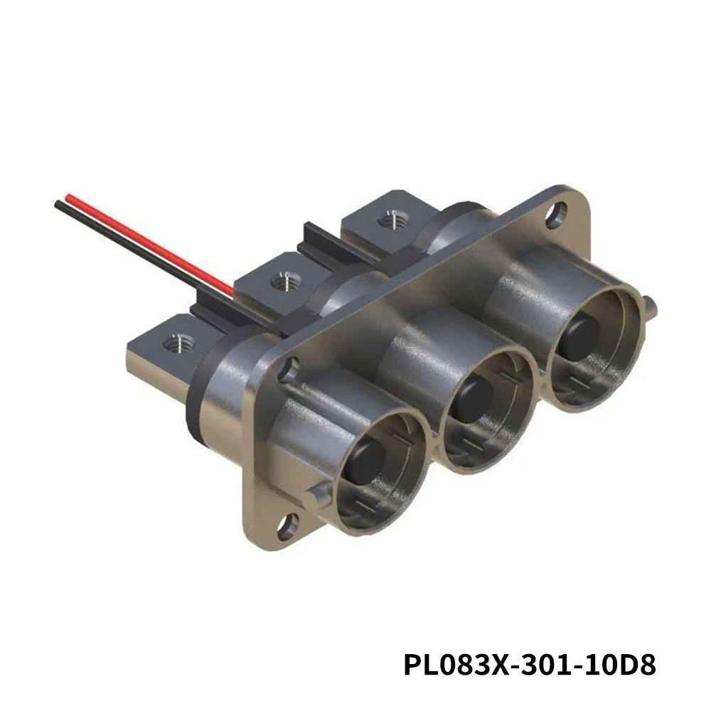 Amphenol Technical Products PL083X-301-10D8 EV Connectors 10MM 3 WAY RCPT D8 BUSBAR HOLE