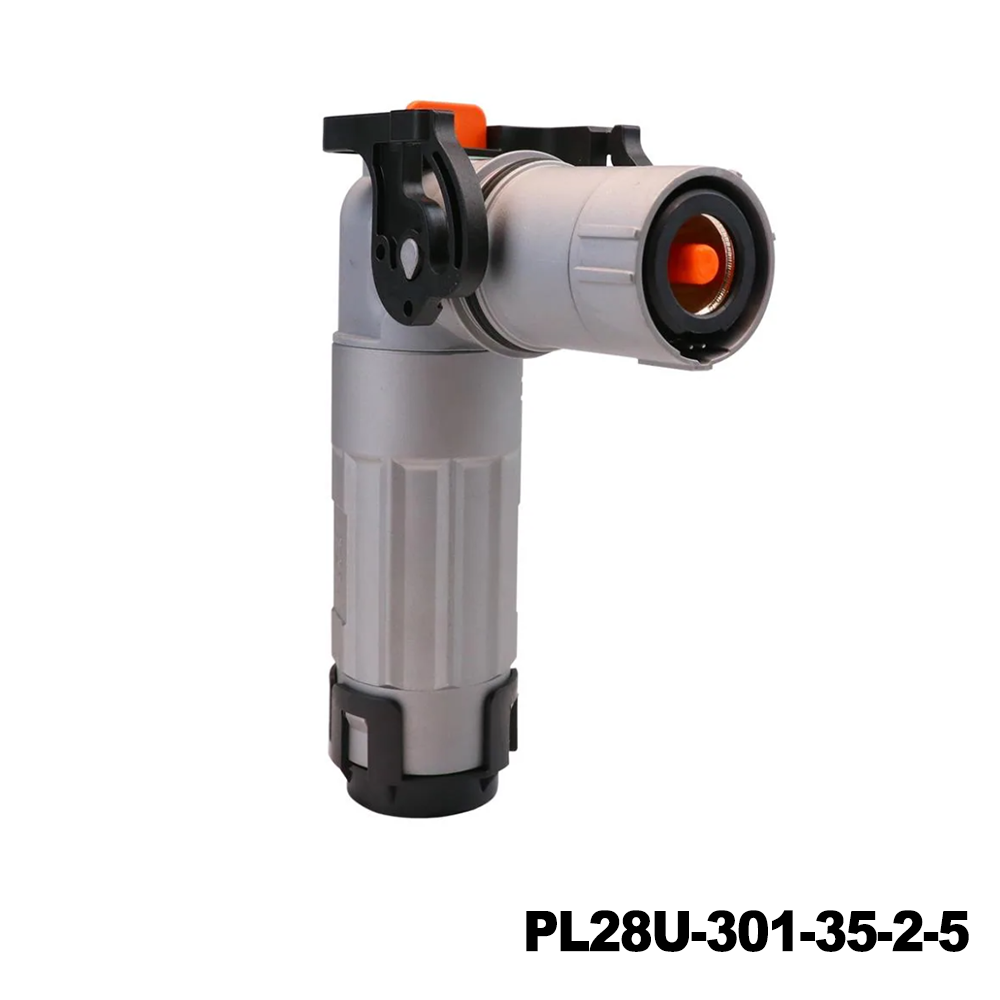 Amphenol Technical Products PL28U-301-35-2-5 EV Connectors POWERLOK 10MM G2 1POS 90D PLUG