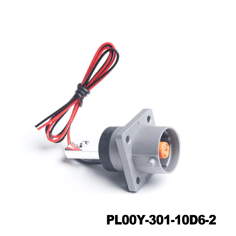 Amphenol Technical Products PL00Y-301-10D6-2 EV Connectors POWERLOK 10MM G2 1POS RCPT FLAT BUSBAR D6 HOLE Y KEYING WITH HVIL