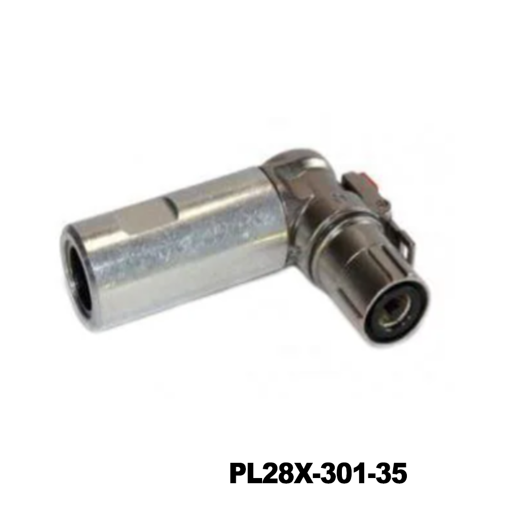 Amphenol Technical Products PL28X-301-35 EV Connectors 10MM POWERLOK SINGLE WAY PLUG R/A FOR 35MM X KEY WITH HVIL