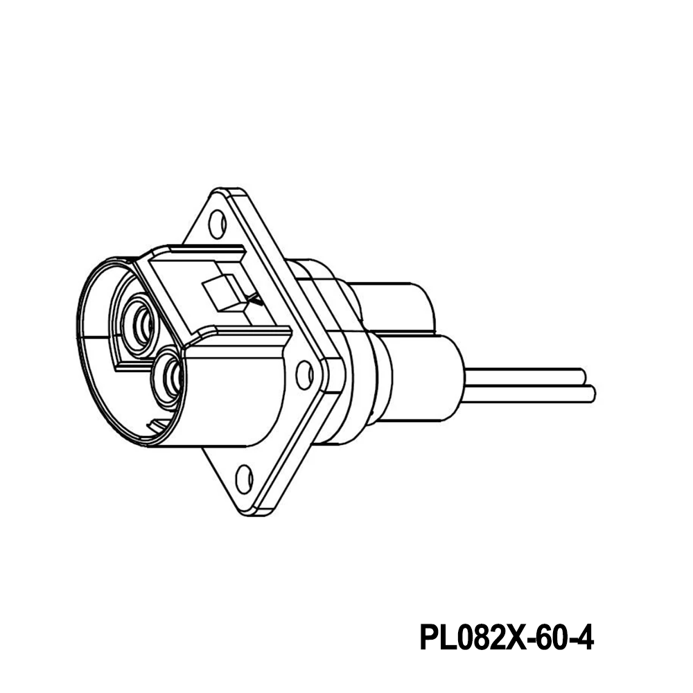 Amphenol Technical Products PL082X-60-4 EV Connectors 4.0MM POWERLOK 2 WAY RECEPTACLE FOR 4MM X KEY WITHOUT HVIL