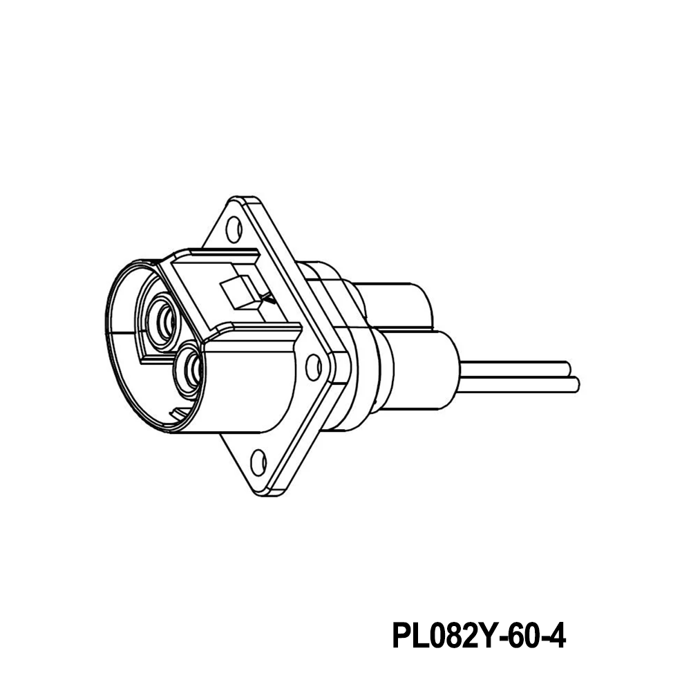 Amphenol Technical Products PL082Y-60-4 EV Connectors 4.0MM POWERLOK 2 WAY RECEPTACLE FOR 4MM Y KEY WITHOUT HVIL