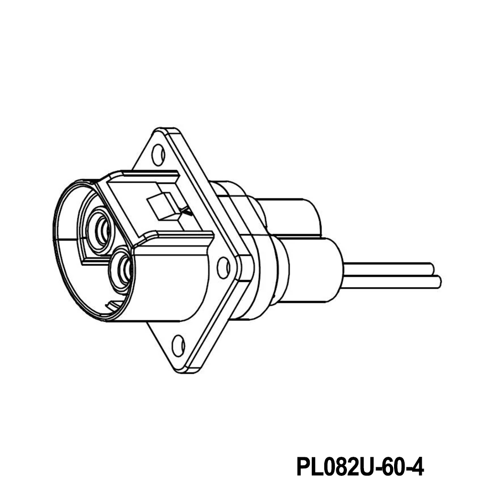 Amphenol Technical Products PL082U-60-4 EV Connectors 4.0MM POWERLOK 2 WAY RECEPTACLE FOR 4MM U KEY WITHOUT HVIL