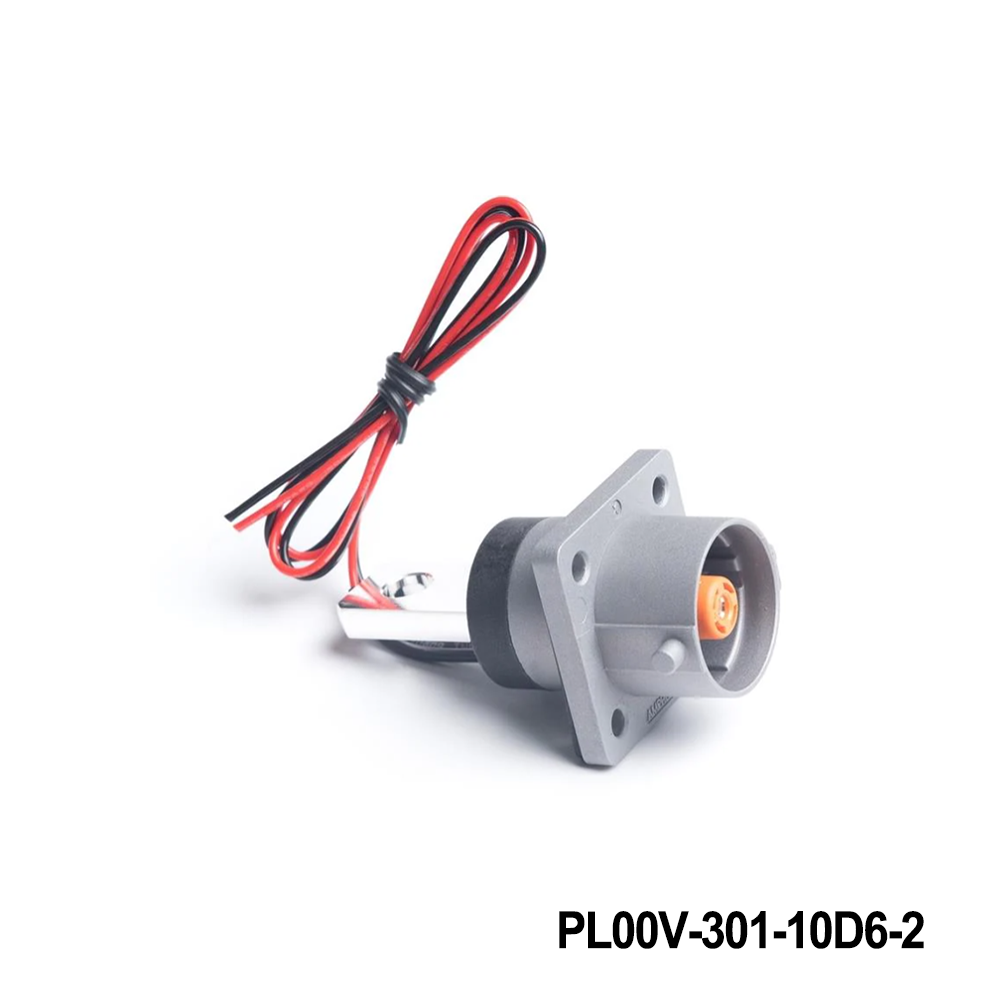 Amphenol Technical Products PL00V-301-10D6-2 EV Connectors POWERLOK 10MM G2 1POS RCPT FLAT BUSBAR D6 HOLE V KEYING WITH HVIL