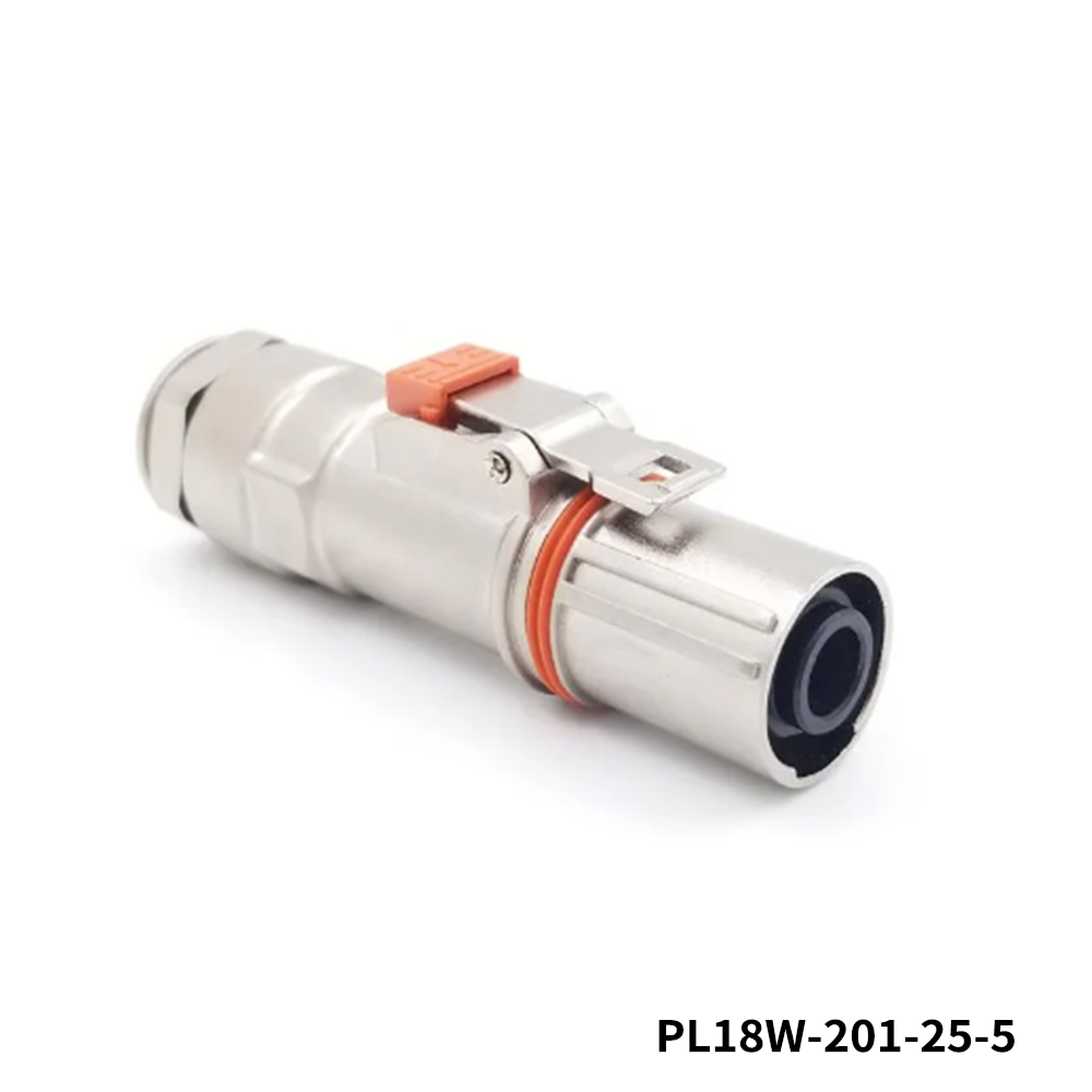 Amphenol Technical Products PL18W-201-25-5 EV Connectors 8.0 MM POWERLOK SINGLE WAY PLUG STRAIGHT FOR 25MM W KEY WITH HVIL
