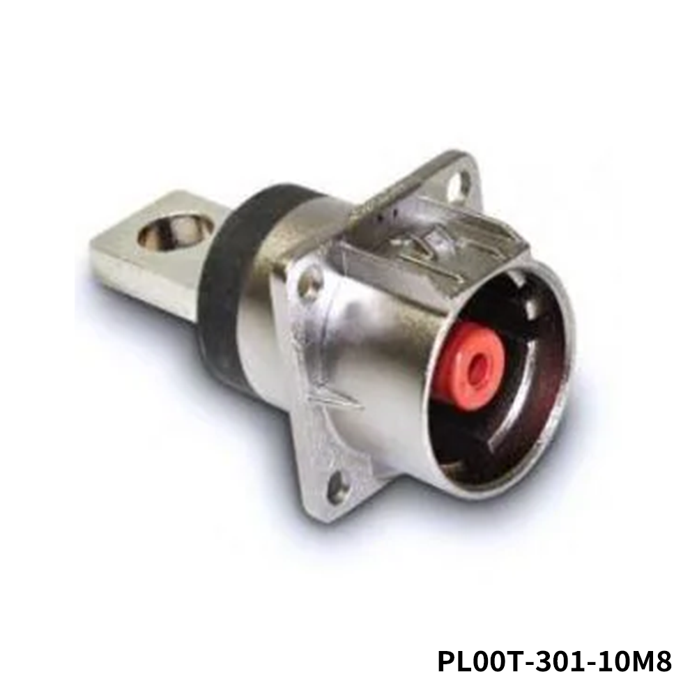 Amphenol Technical Products PL00T-301-10M8 EV Connectors 10MM POWERLOK SINGLE WAY RECEPTACLE M8 BUSBAR HOLE T KEY WITH HVIL 