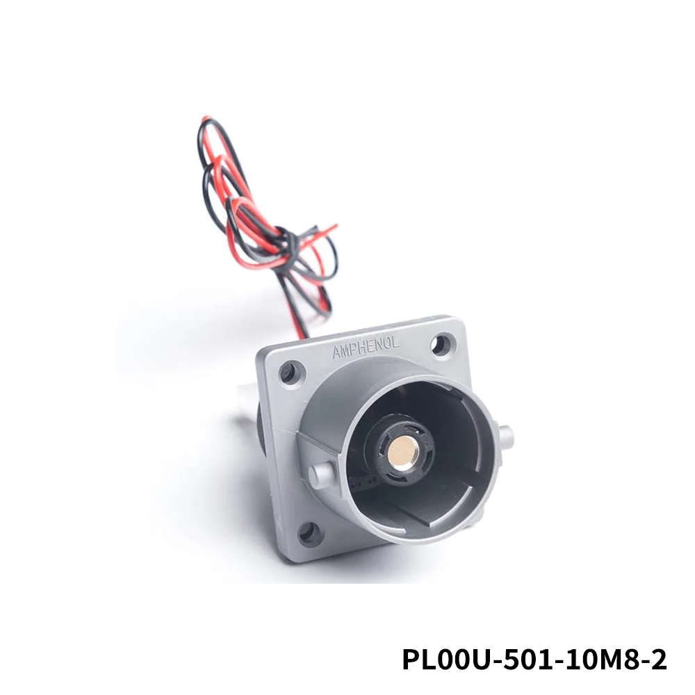 Amphenol Technical Products PL00U-501-10M8-2 EV Connectors PL14MM G2 1POS RCPT FLAT BB M8