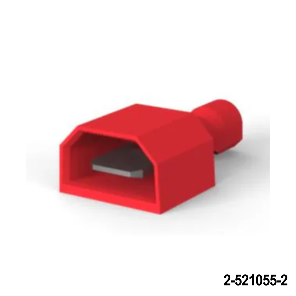 TE Connectivity / AMP 2-521055-2 Terminals 22-18 RED FASTON TAB Reel of 1400