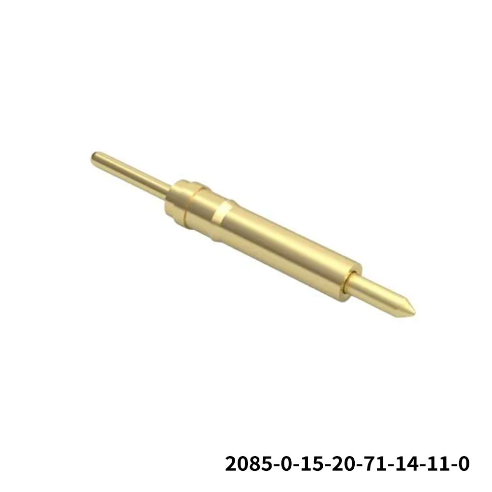 Mill-Max 2085-0-15-20-71-14-11-0 Terminals Spring-Loaded Pin, Standard Tail, .020 Min. Mt. Hole