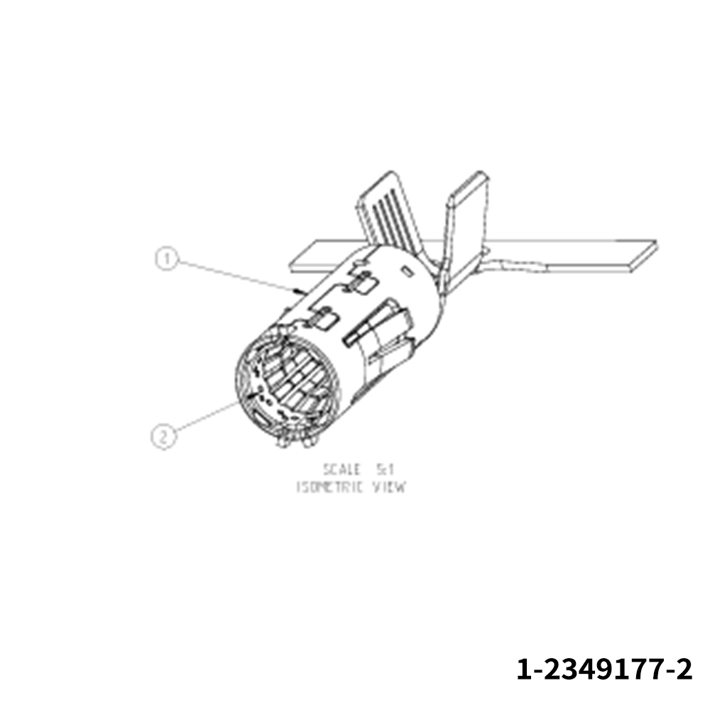 TE Connectivity / DEUTSCH 1-2349177-2 Terminals DIA 4MM,PIN TERMINAL,FAM SLD,C