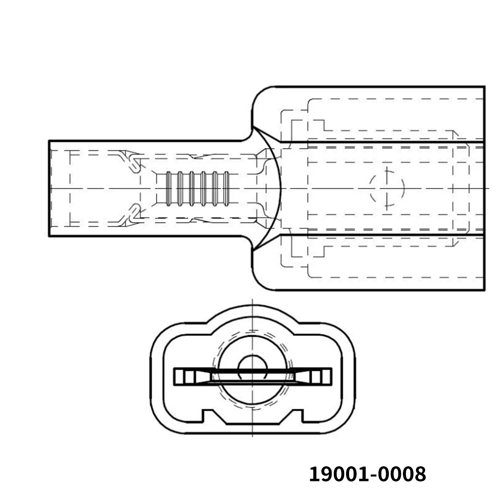 Molex 19001-0008 Terminals QK DISCONNECT MALE 14-16 AWG