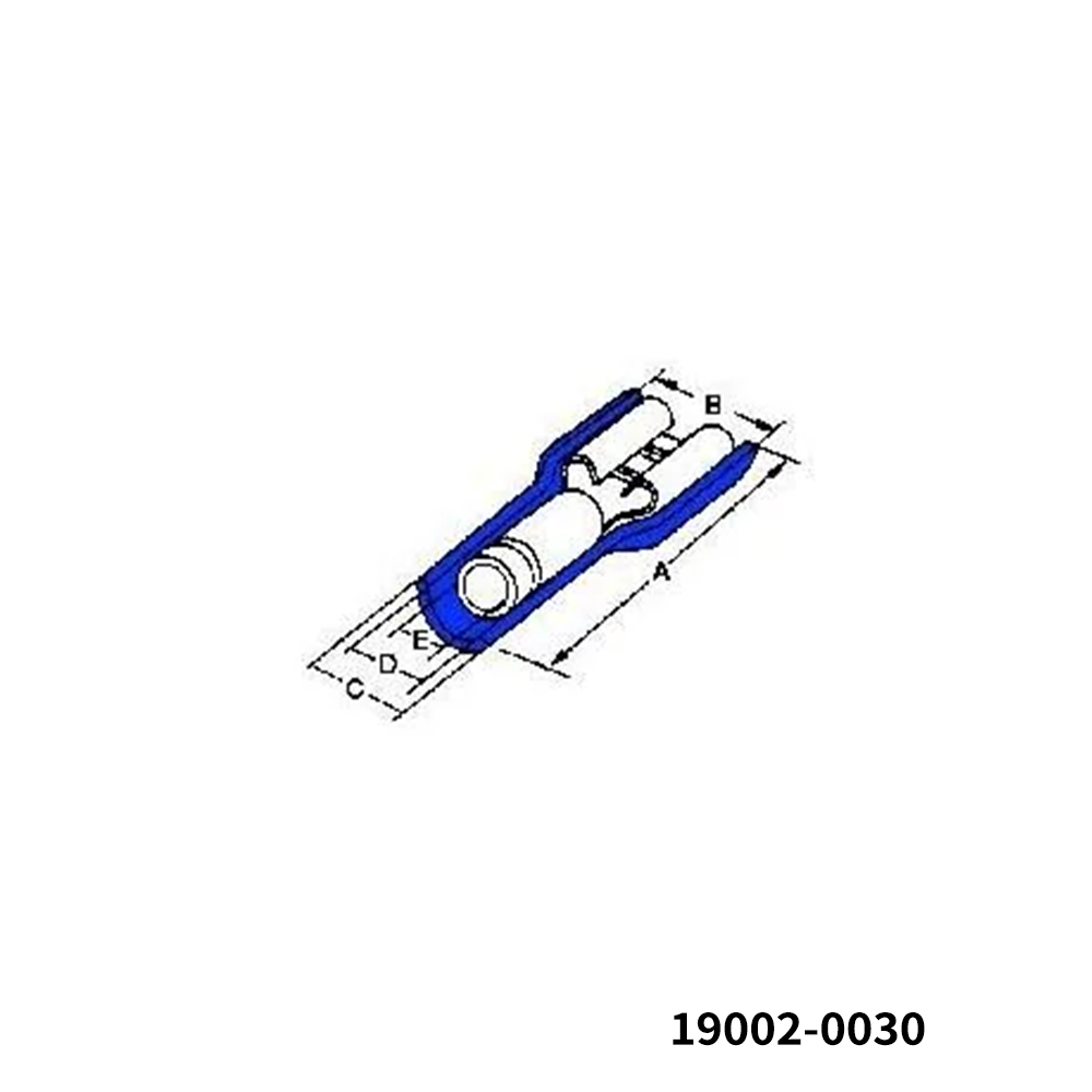 Molex 19002-0030 Terminals FREC-DSC 16-14 NYL BLU 187X020
