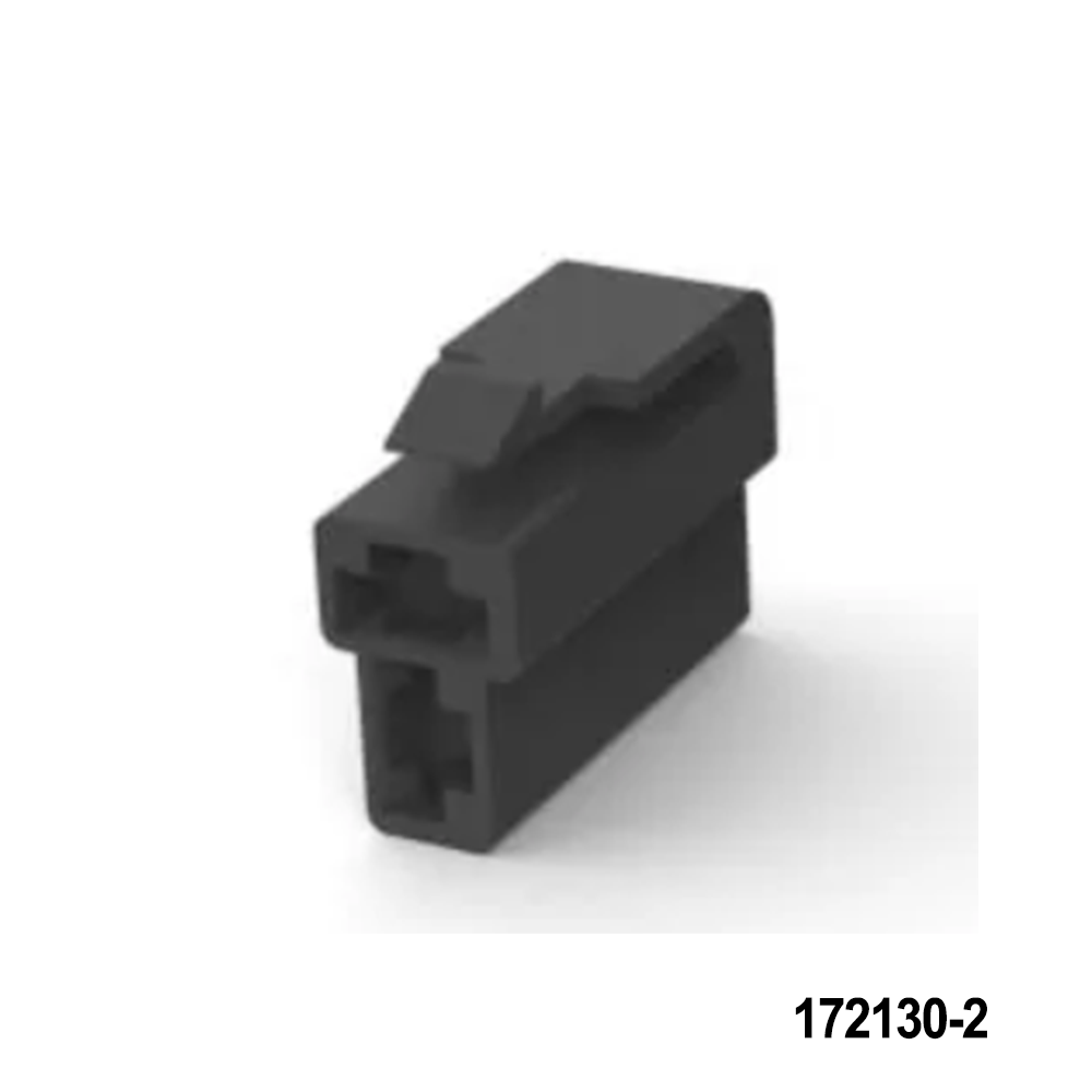 TE Connectivity / AMP 172130-2 Terminals 250SER PLUG HSG 2P BLK