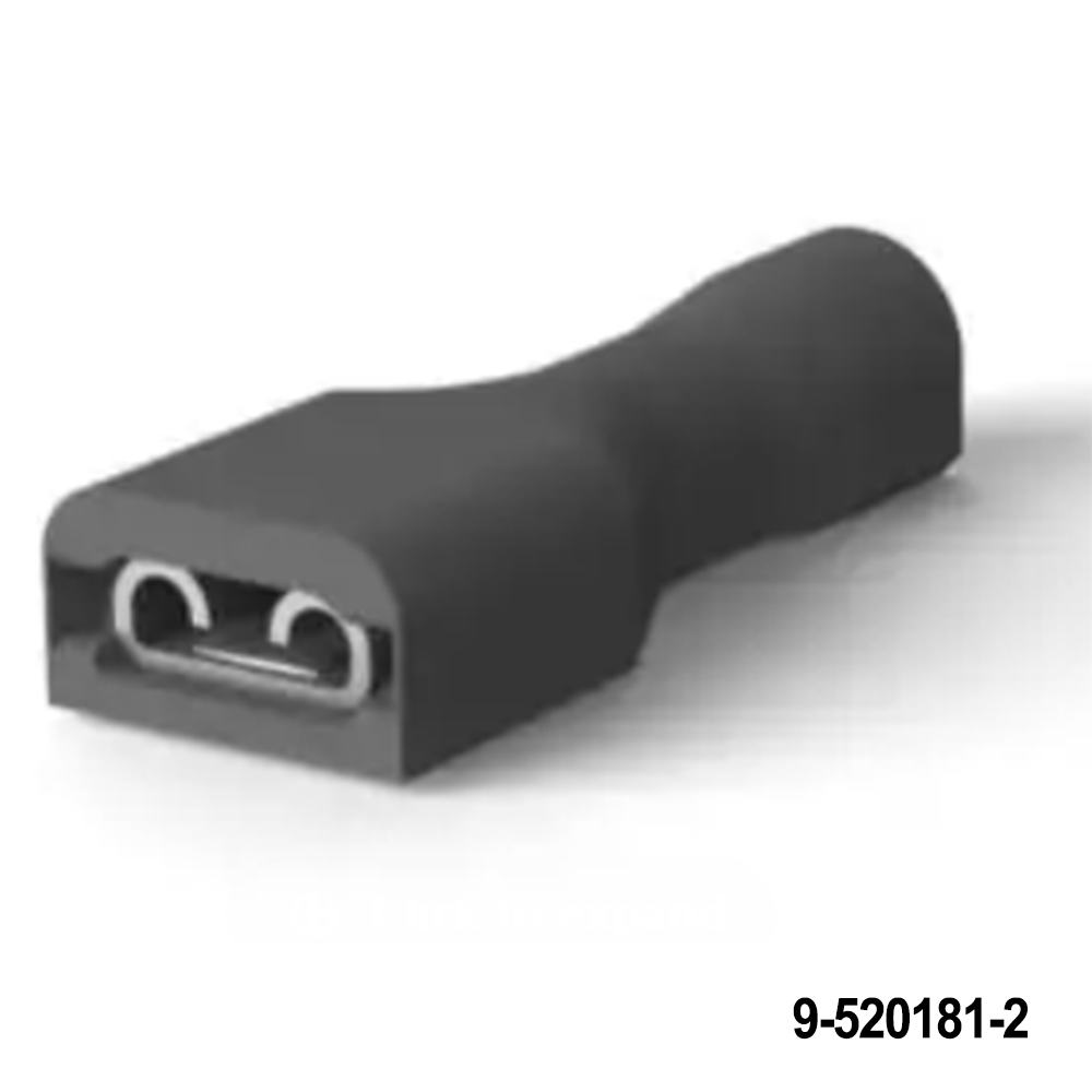 TE Connectivity / AMP 9-520181-2 Terminals 187 ULTRA-FAST RCPT 22-18 TPBR