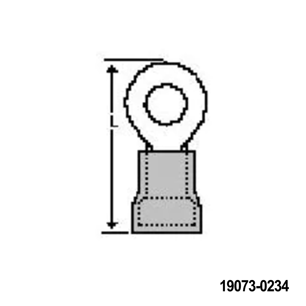 Molex 19073-0234 Terminals C-840-14XT RING AVIK EXPD TAPE DBL SPACE