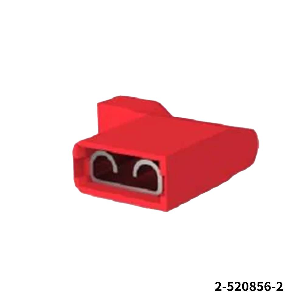 TE Connectivity / AMP 2-520856-2 (Cut Strip) Terminals .25 ULTRA-FAST FLG Cut Strip of 100 