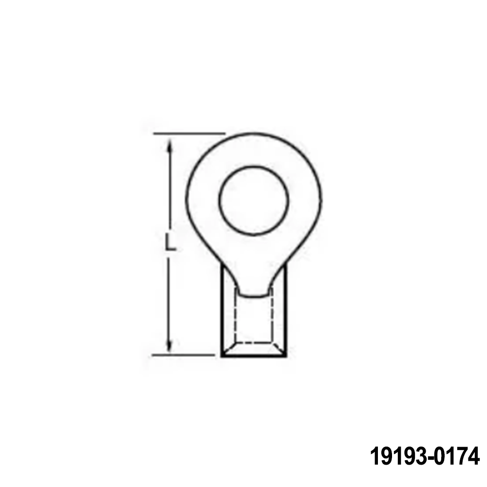 Molex 19193-0174 Terminals RING-TRM 08AWG 5/16 N-I SN