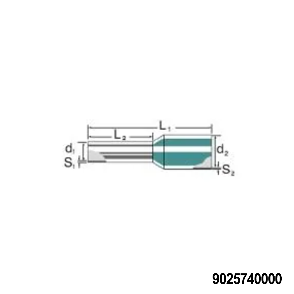 Weidmuller 9025740000 Terminals 25/10 HBL LIGHT BLUE PACK OF 500