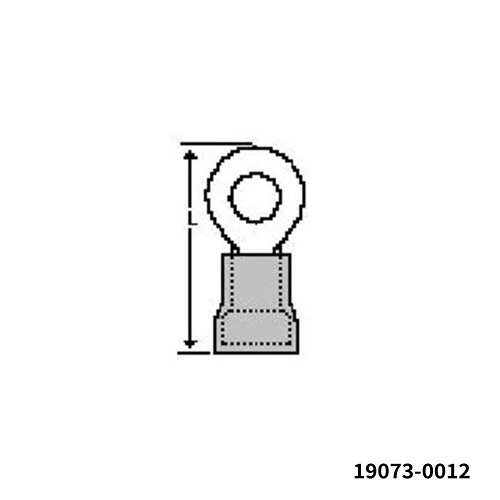Molex 19073-0012 Terminals AVIKRIMP RING TNG taped