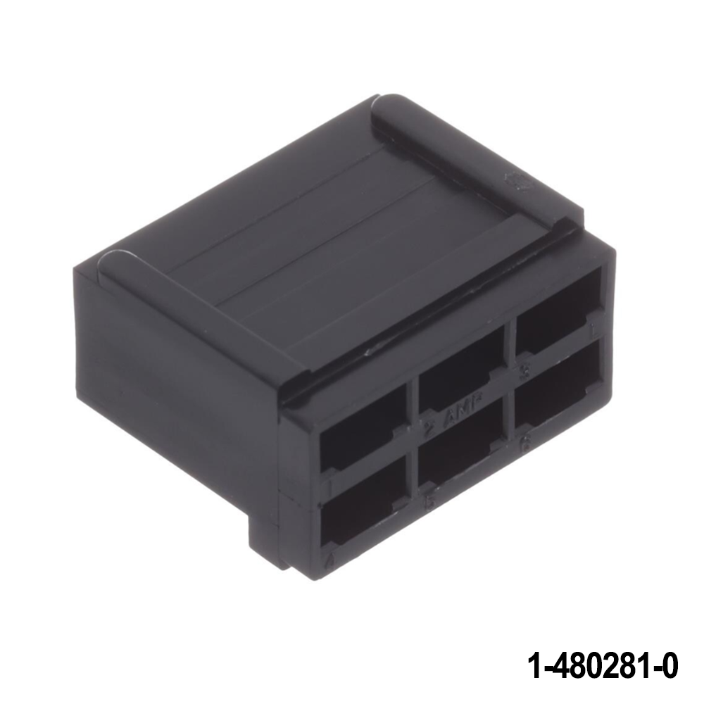TE Connectivity / AMP 1-480281-0 Terminals 6 CIR FF REC HSG