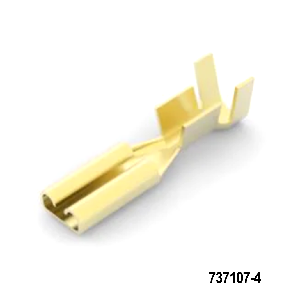 TE Connectivity / AMP 737107-4 Terminals 2 8 FASTON RECEPT