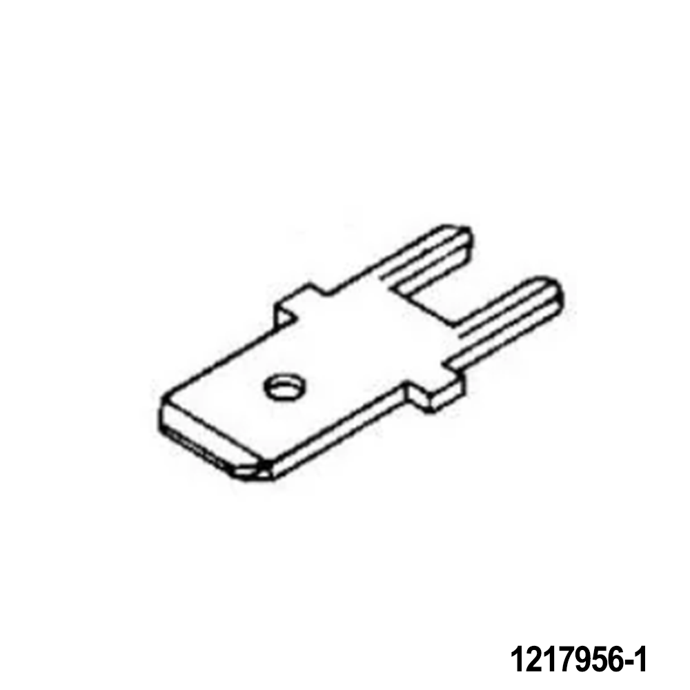 TE Connectivity / AMP 1217956-1 Terminals 312 FAST PCB TAB 032TPCUBR