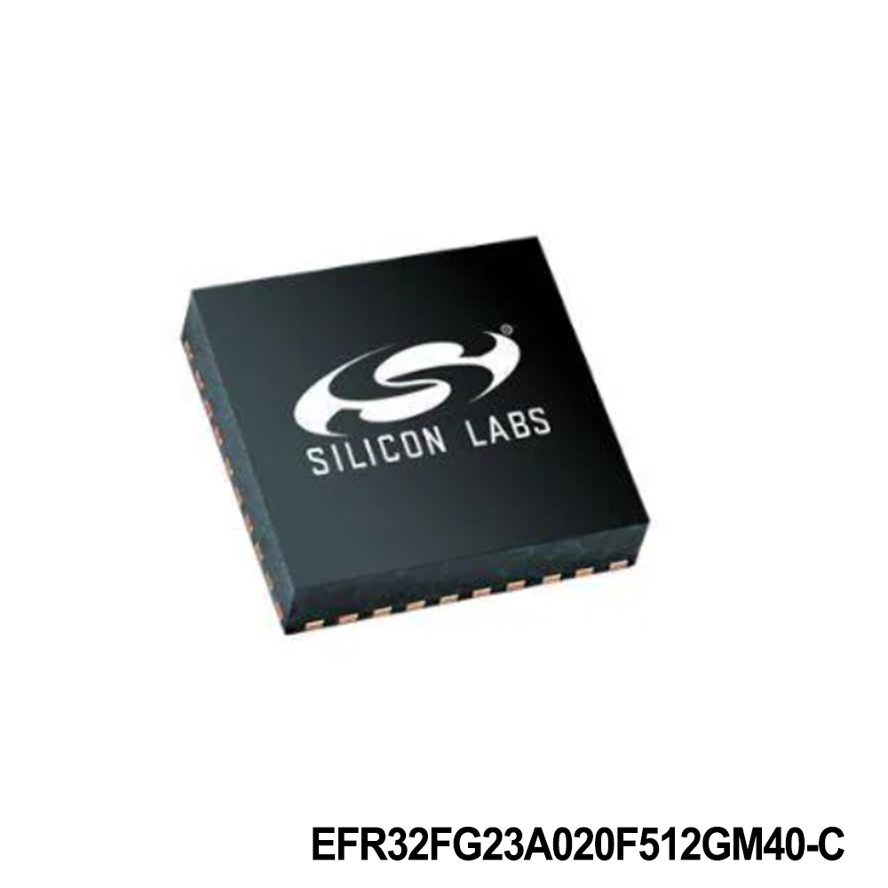 Silicon Labs EFR32FG23A020F512GM40-C RF System on a Chip - SoC FG23, Sub-GHz, 512kB Flash, 64kB RAM, +20 dBm, QFN40