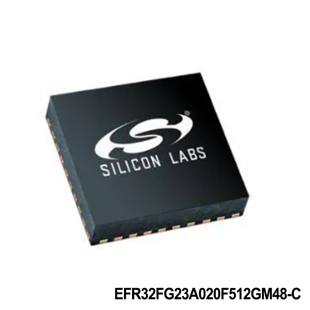 Silicon Labs EFR32FG23A020F512GM48-C RF System on a Chip - SoC FG23, Sub-GHz, 512kB Flash, 64kB RAM, +20 dBm, QFN48