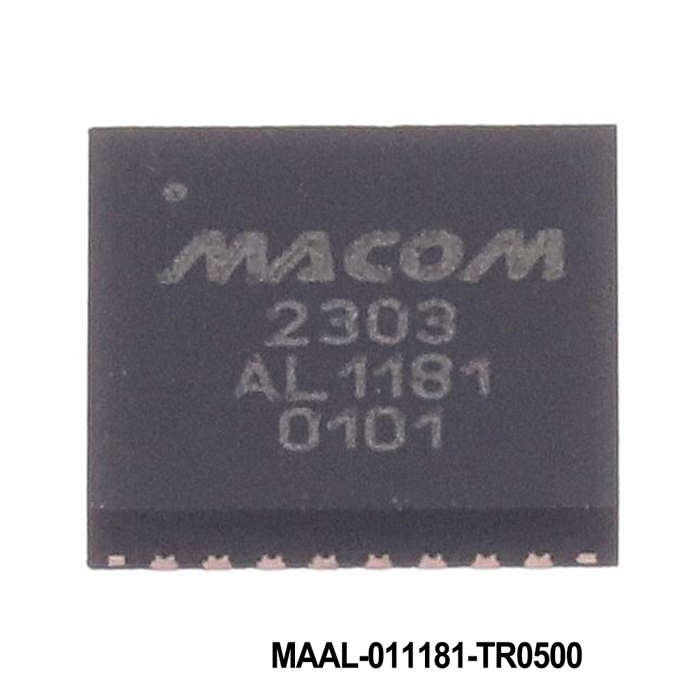 MACOM MAAL-011181-TR0500 RF Amplifier Amplifier, 50 kHz-20 GHz, 5mm32 QFN