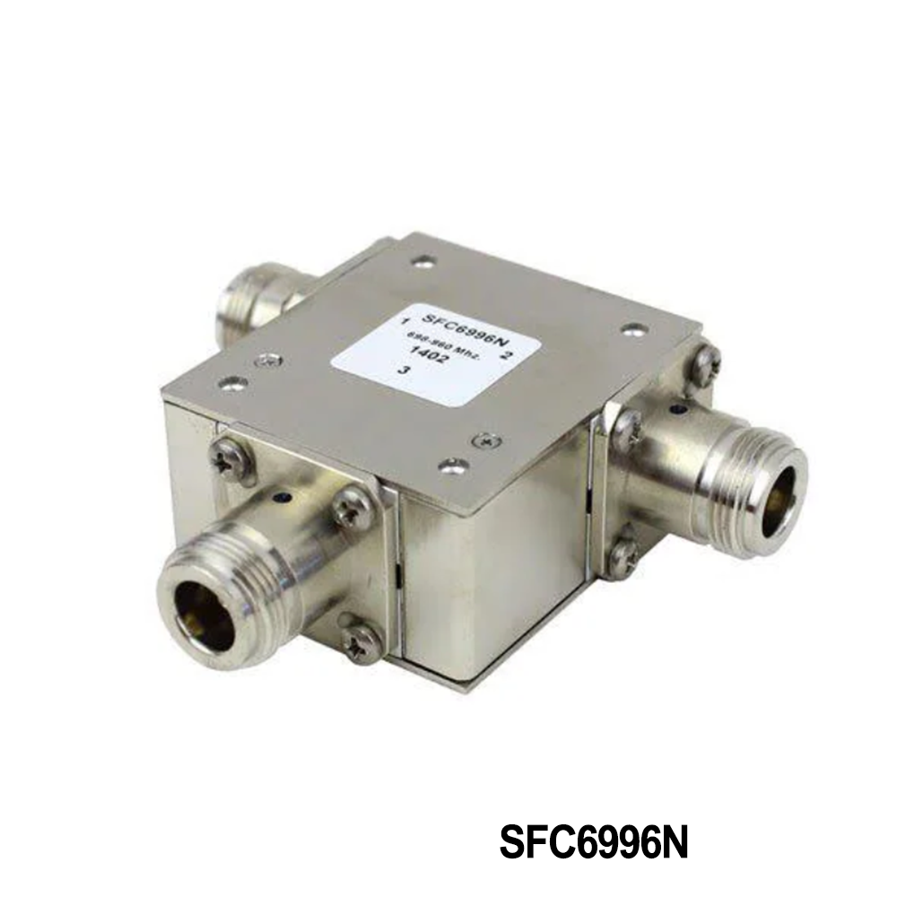 Fairview Microwave SFC6996N RF Circulators High Power Circulator N Female With 18 dB Isolation From 698 MHz to 960 MHz Rated to 1000 Watts