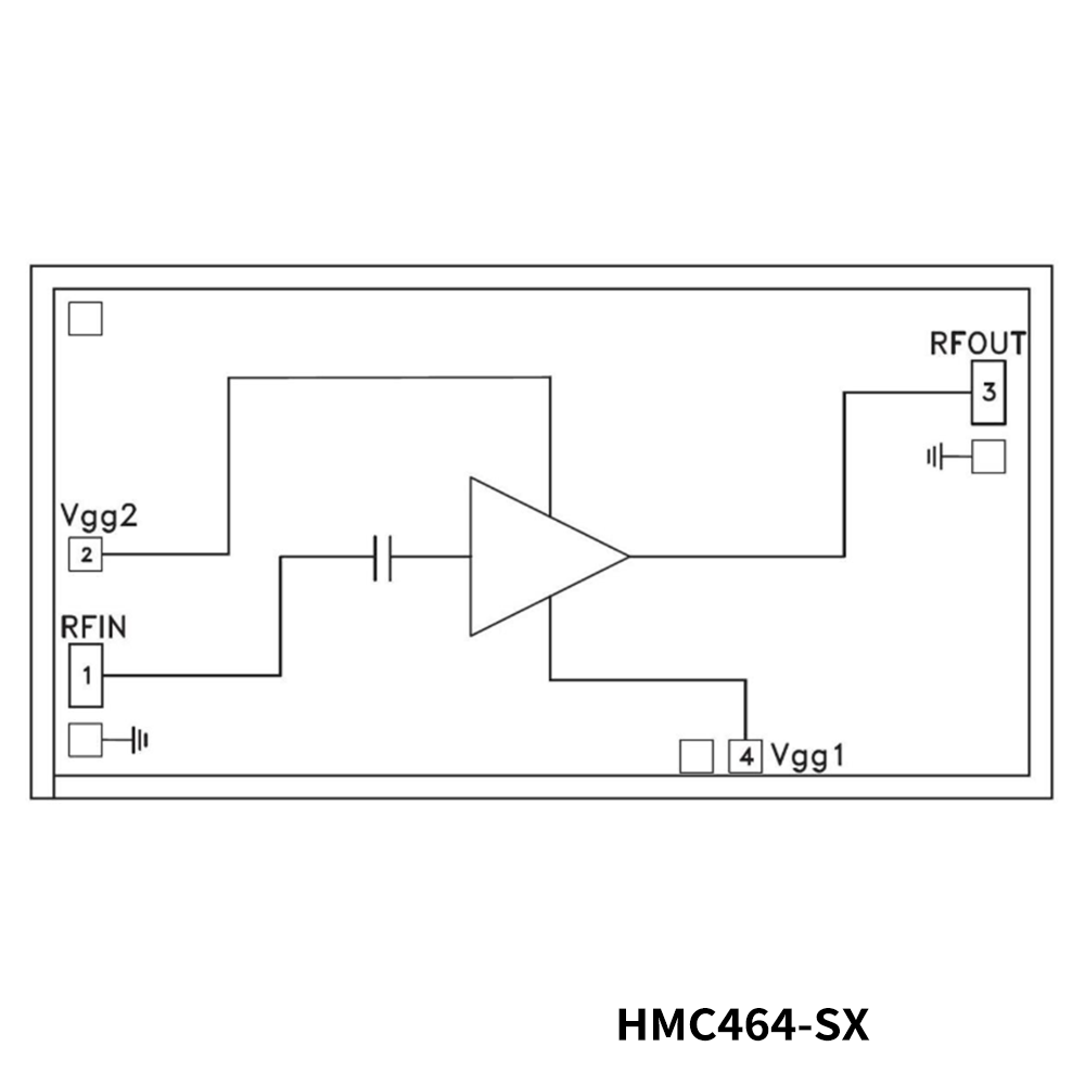 Analog Devices HMC464-SX RF Amplifier I.C., 2-20 GHz WBand PA Die