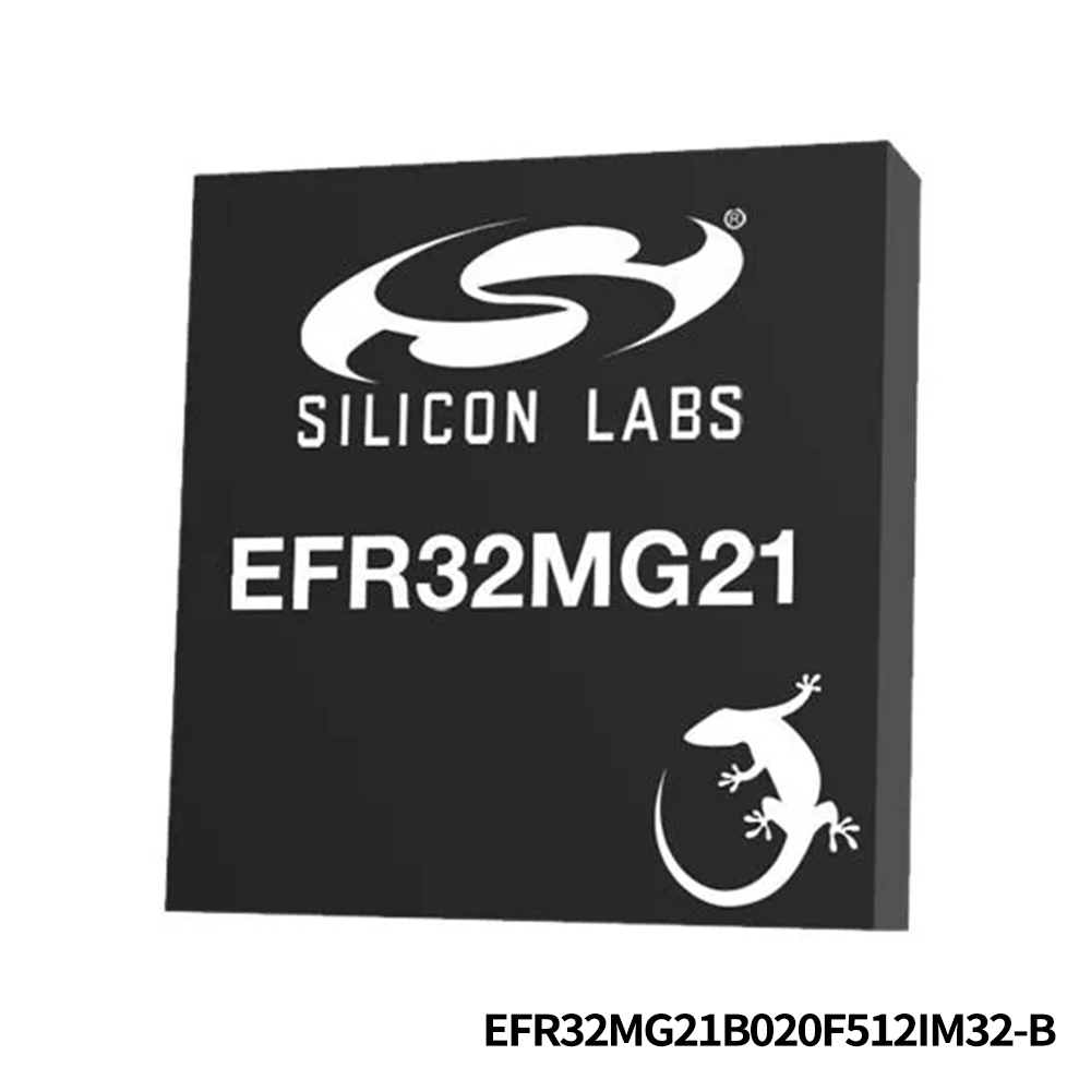Silicon Labs EFR32MG21B020F512IM32-B RF System on a Chip - SoC Mighty Gecko, QFN32, 2.4G, 20dB, mesh multiprotocol, 512kB, 64kB(RAM), 20 GPIO