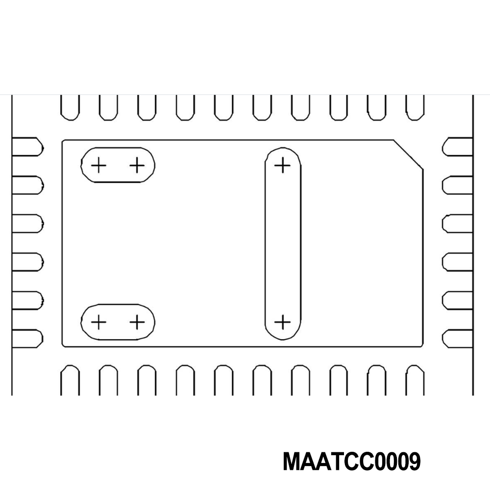 MACOM MAATCC0009 Attenuators DC-4GHz 31.5dB .5dB steps 6-Bit