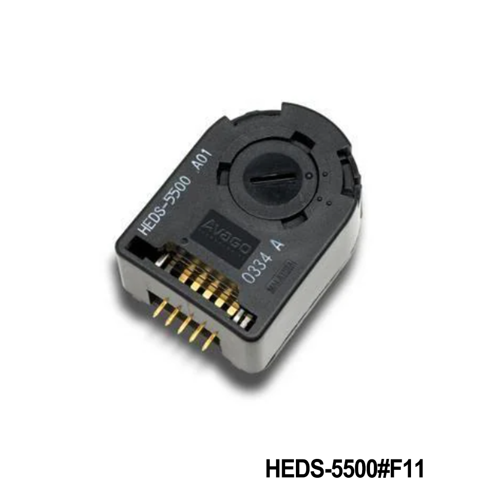 Broadcom / Avago HEDS-5500#F11 Encoders 2 Channel 256 CPR 4mm Metal CW