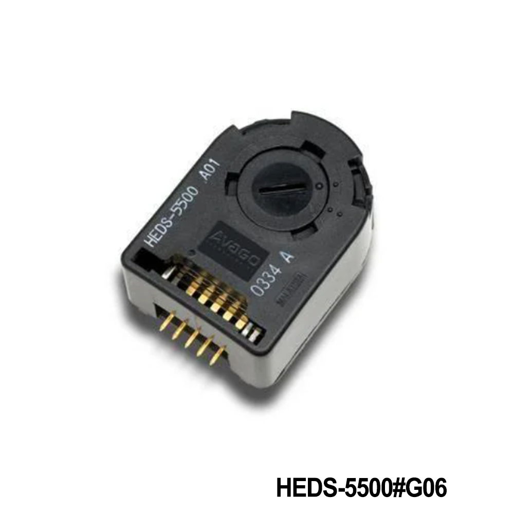 Broadcom / Avago HEDS-5500#G06 Encoders 2 Channel 360 CPR 1/4in Metal CW