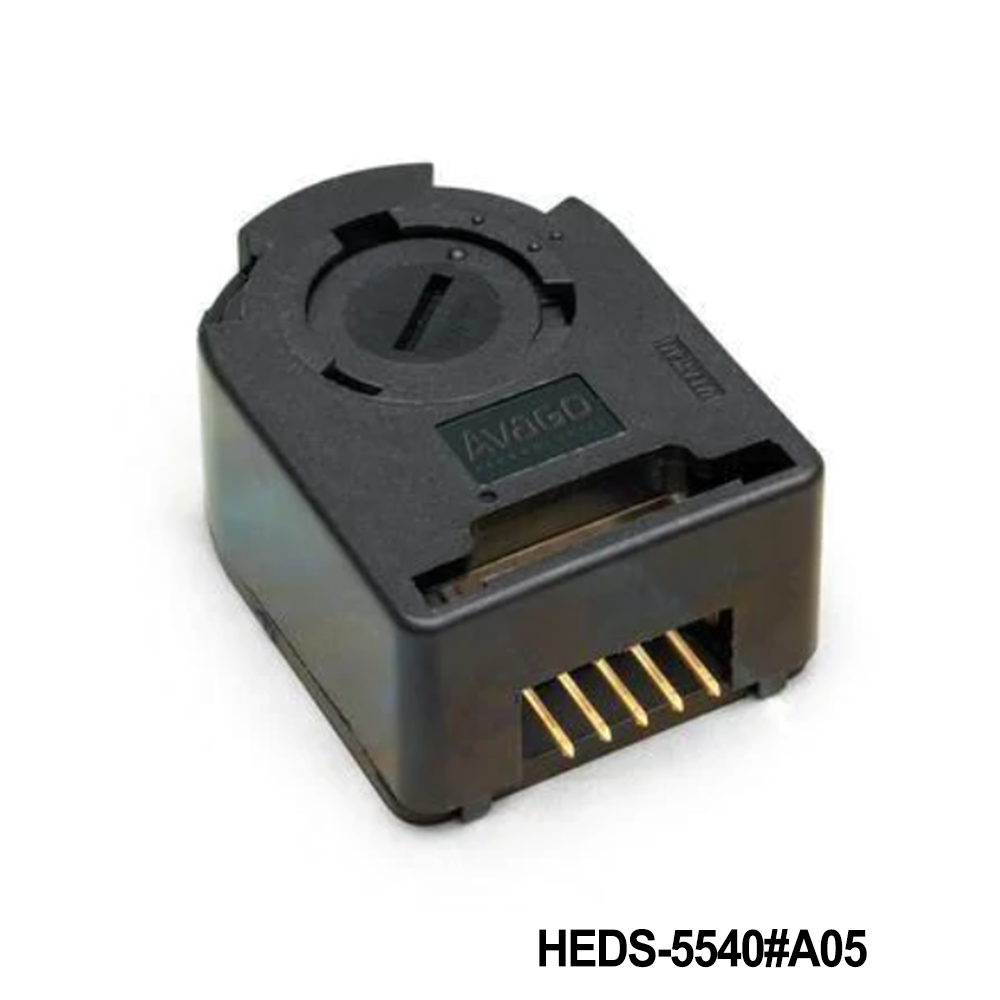 Broadcom / Avago HEDS-5540#A05 Encoders 3 Channel 500 CPR 3/16in Metal CW
