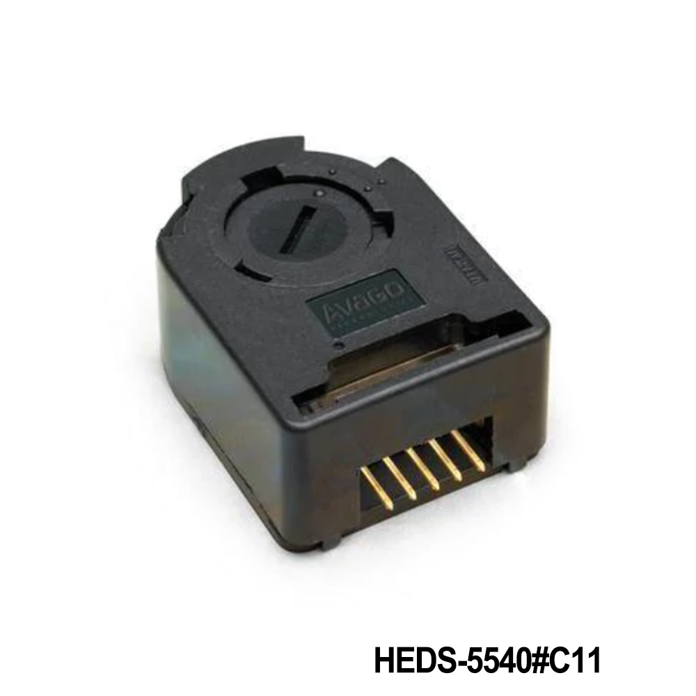 Broadcom / Avago HEDS-5540#C11 Encoders 3 Channel 100 CPR 4mm Metal CW