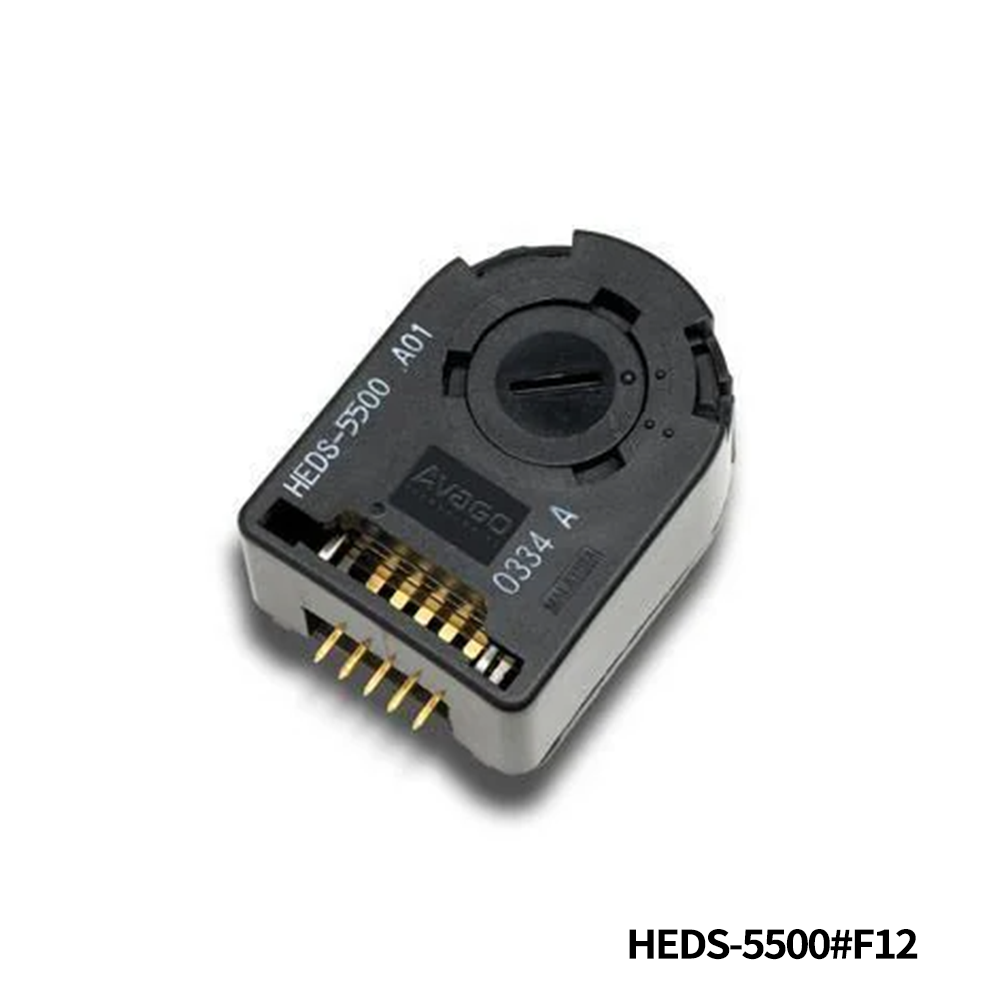 Broadcom / Avago HEDS-5500#F12 Encoders 2 Channel 256 CPR 6mm Metal CW