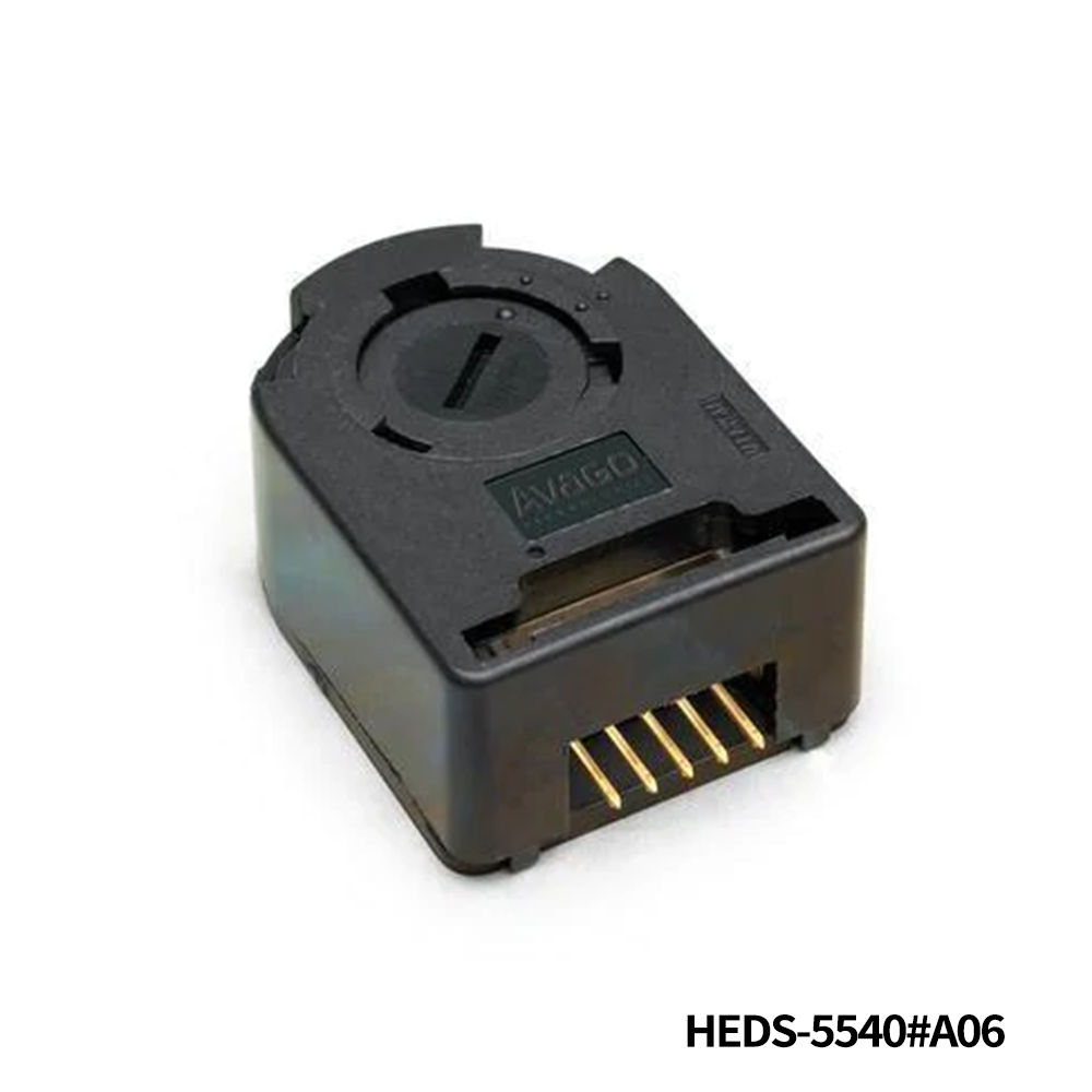 Broadcom / Avago HEDS-5540#A06 Encoders 3 Channel 500 CPR 1/4in Metal CW