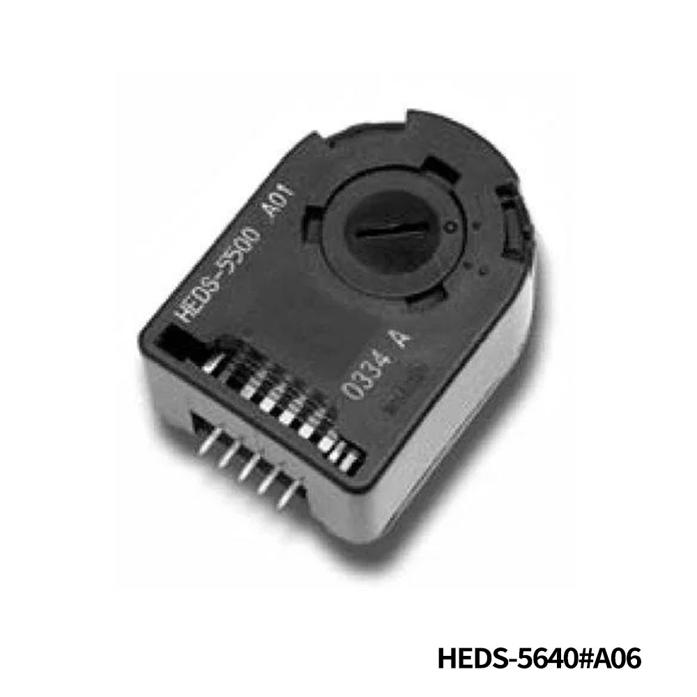 Broadcom / Avago HEDS-5640#A06 Encoders 3 Channel 500 CPR 1/4in Metal CW