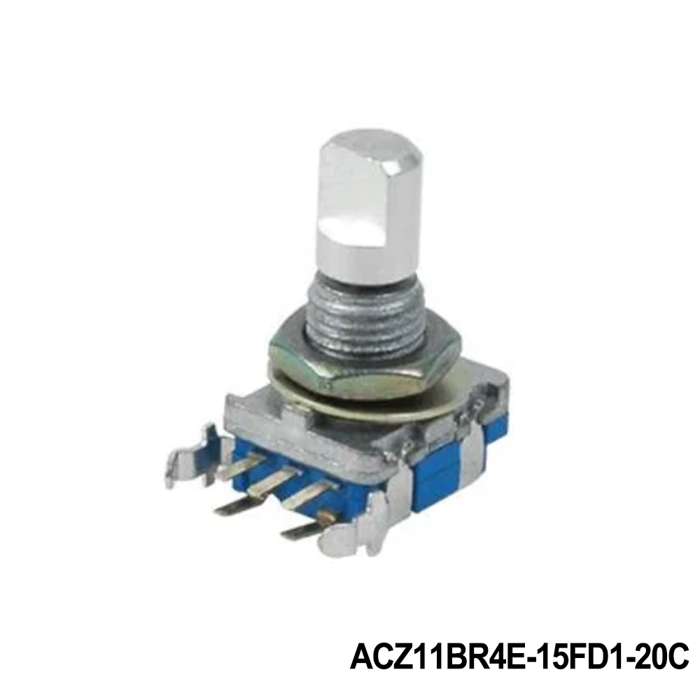 Same Sky ACZ11BR4E-15FD1-20C Encoders INCR ENC, S, MECH, 20 PPR 20 DET, 5 Vdc, A/B, 2-bit, SW, 5 mm sbush 15 x 6 mm F shaft, vertical