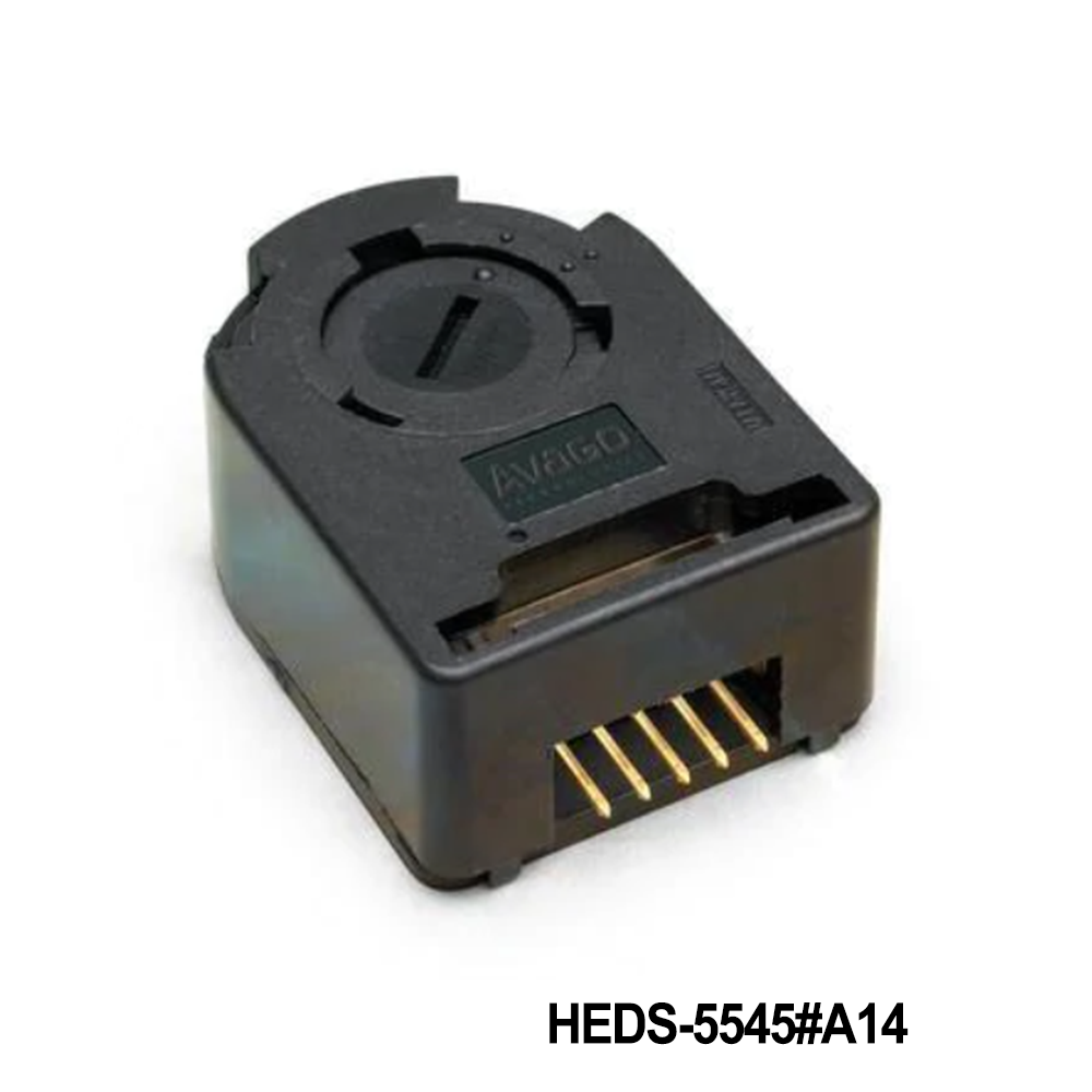 Broadcom / Avago HEDS-5545#A14 Encoders 3 Channel 500 CPR 5mm Metal CW