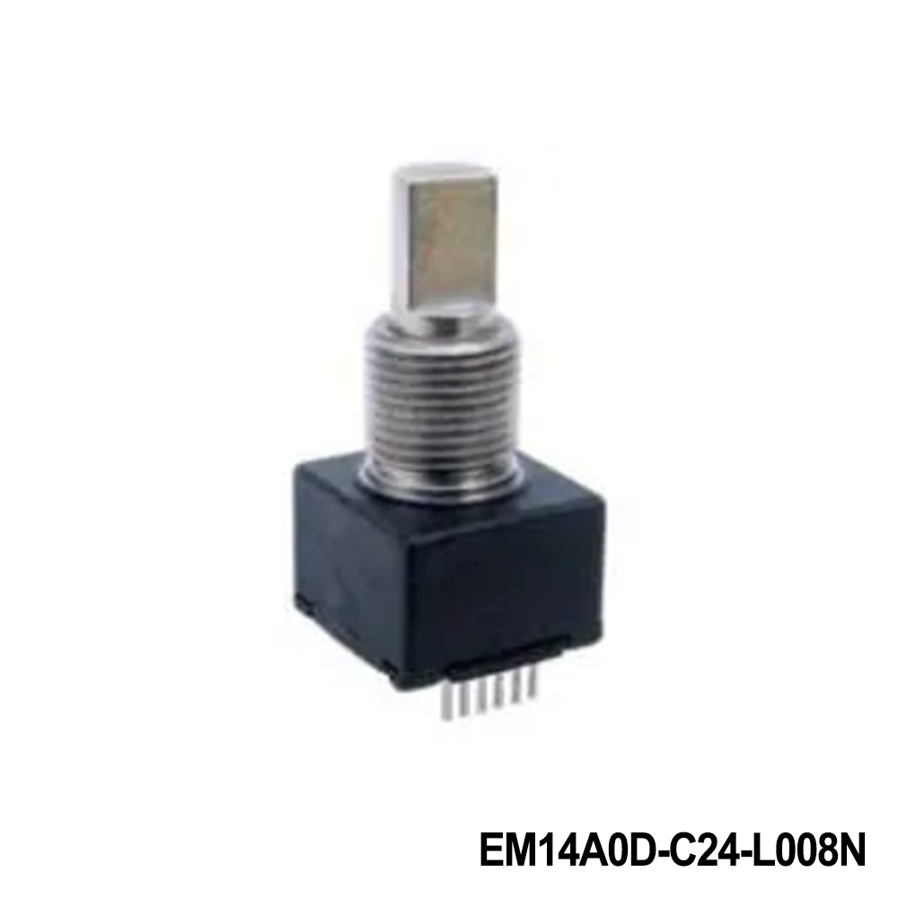 Bourns EM14A0D-C24-L008N Encoders 1/4"FLAT 8PPR