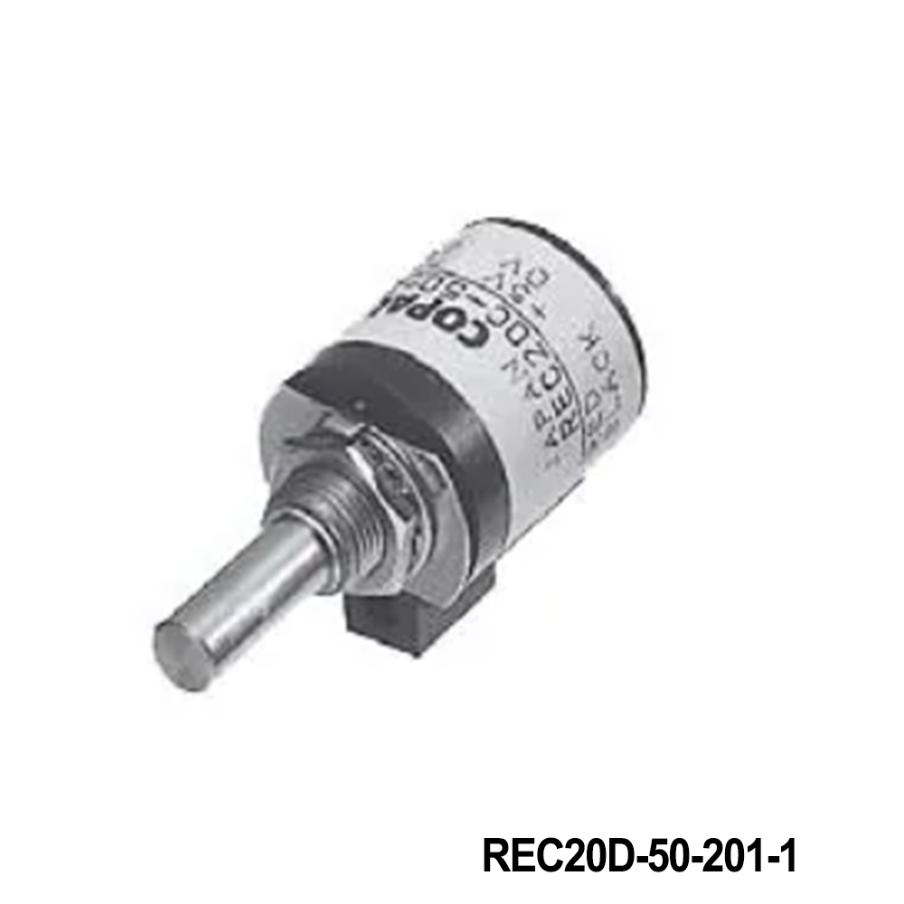 Nidec Components REC20D-50-201-1 Encoders 50 P/R resolution, manual optical, square wave, 20mm diameter, wire leads, detent feel