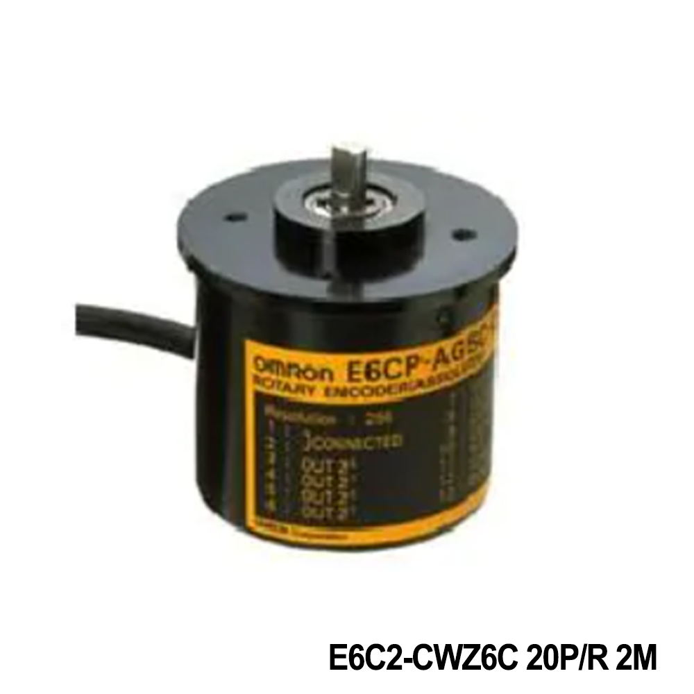 Omron Automation and Safety E6C2-CWZ6C 20P/R 2M Encoders INC 5-24VDC NPN OC A BZ PHASE