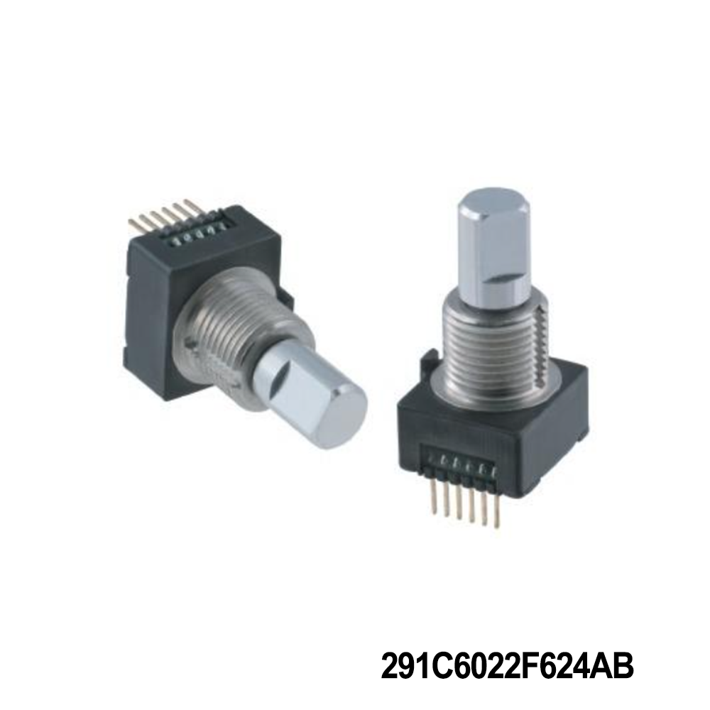 CTS Electronic Components 291C6022F624AB Encoders 2-Bit Quad 5Volt -40C to 85C 6PPR