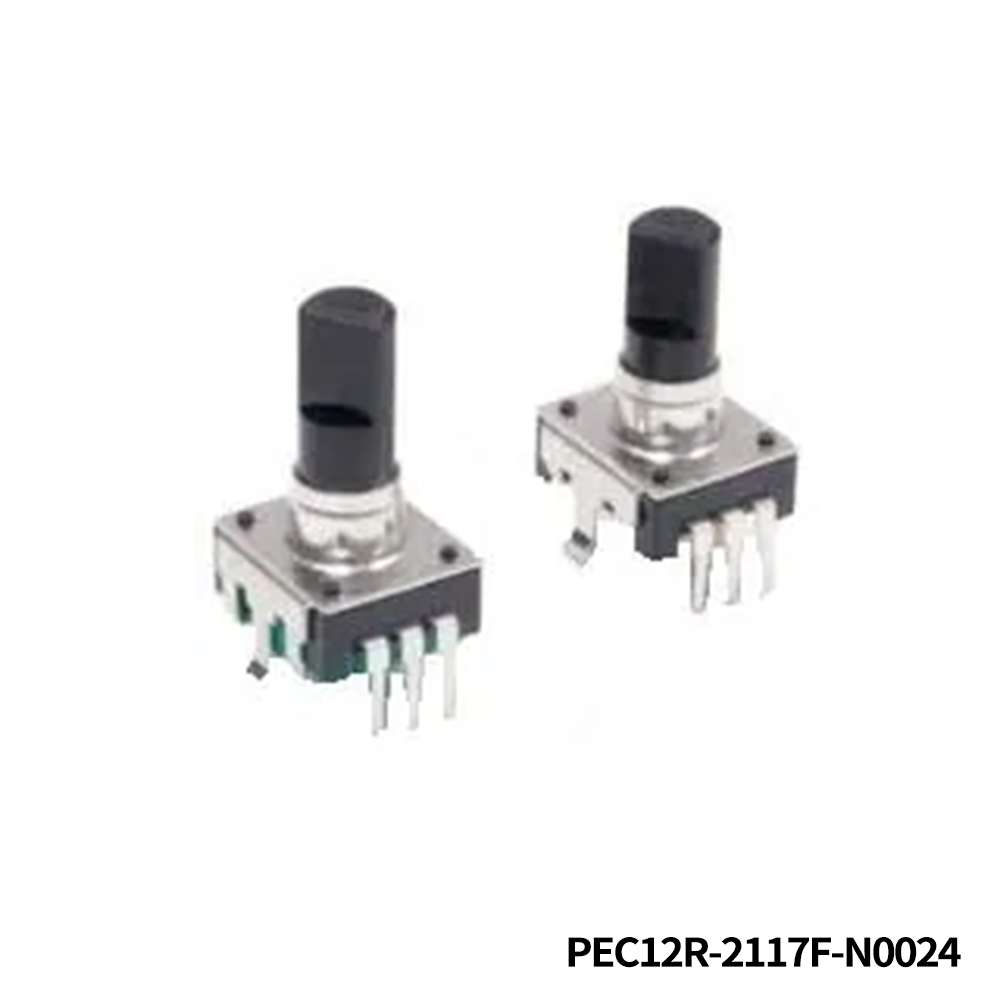 Bourns PEC12R-2117F-N0024 Encoders VERT 12DET 24PULSE 17.5mm SHAFT W/O SW