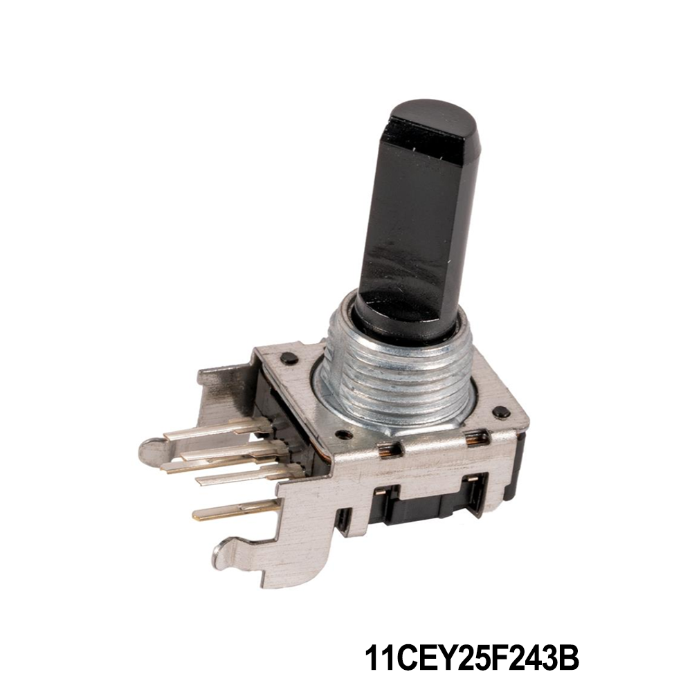 CTS Electronic Components 11CEY25F243B Encoders 12mm Encoder 24 PPR 25mm Flat Shaft