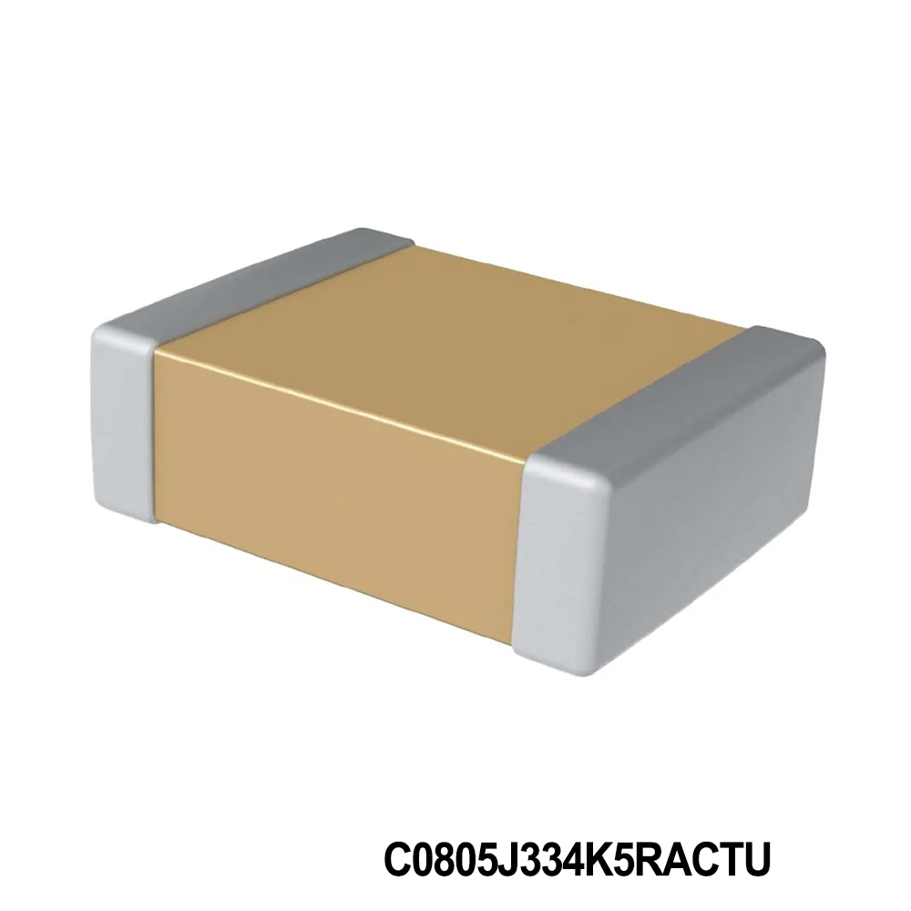 KEMET C0805J334K5RACTU Multilayer Ceramic Capacitors MLCC - SMD/SMT 50V 0.33uF X7R 0805 10%